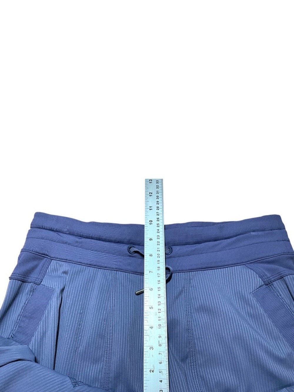 LULULEMON Studio Crop in Cadet Blue Side Pockets Drawstring Waist US Sz 6 - Picture 7 of 11